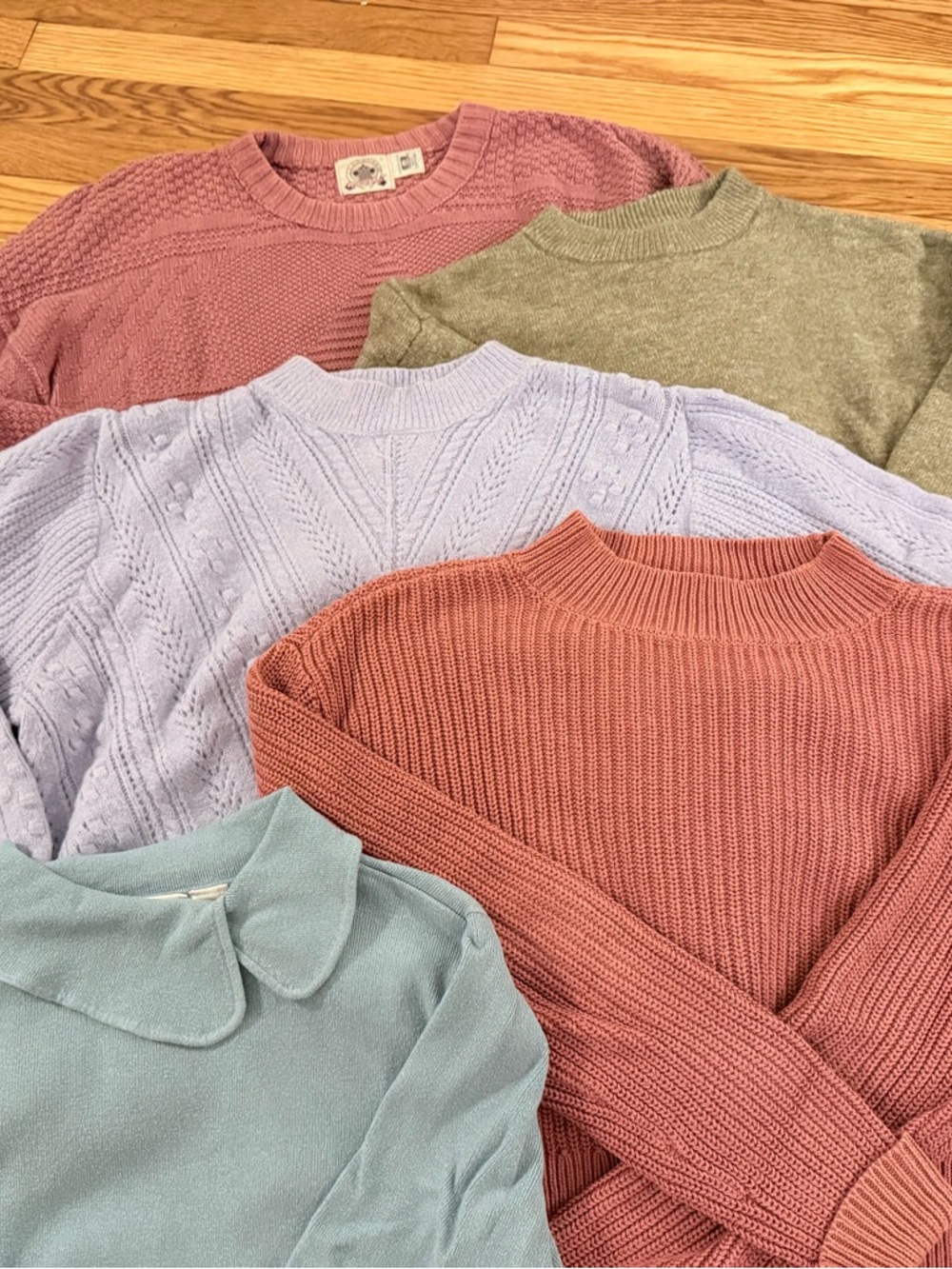 🌸 5 spring sweaters bundle size M\L